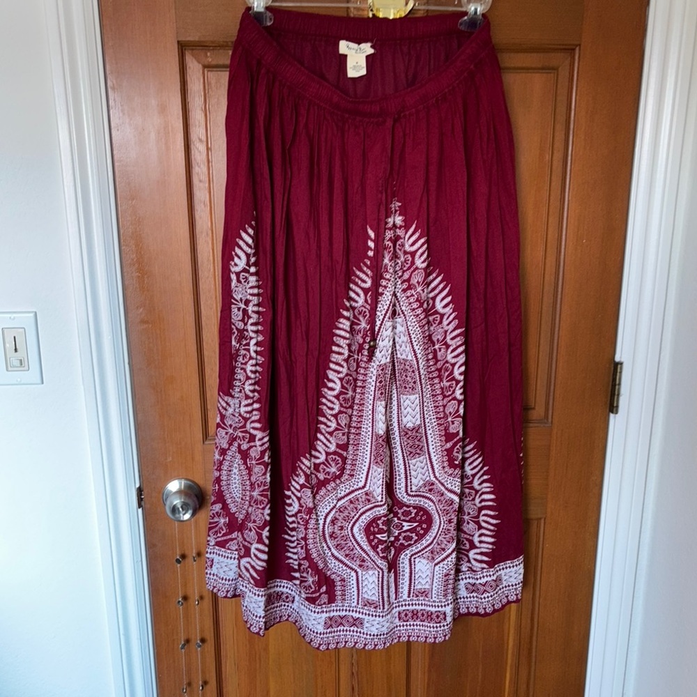 Gypsies & Moondust Pink Maxi Skirt for Casual Days